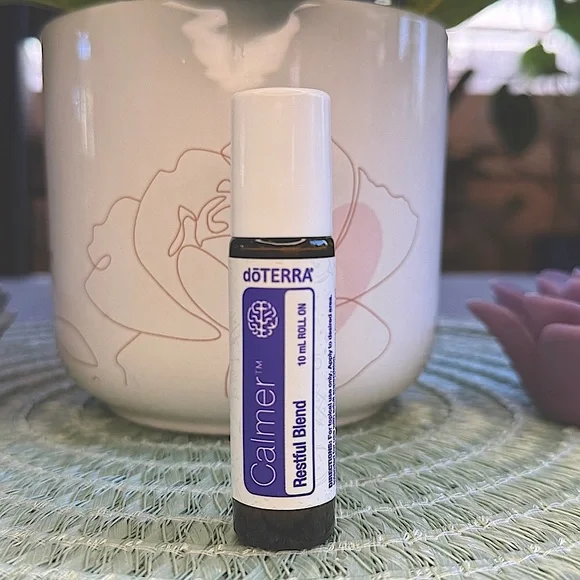 Calmer Restful Blend Essential Oil Roll-On Bottle, doTERRA, 10ml - Picture 14 of 14